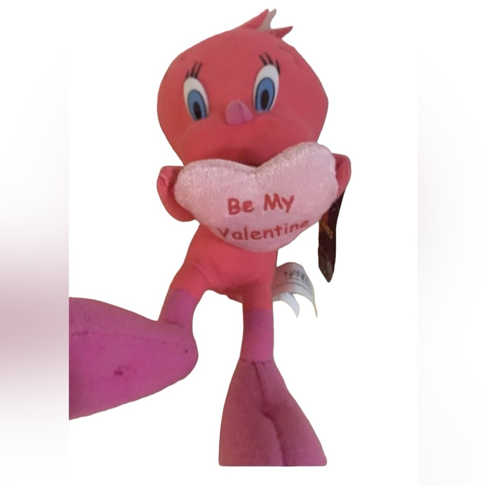 New w/ tags Looney Tunes Pink Be My Valentine Tweety Bird Plush
